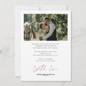 Getrouwd en Bright pasgetrouwde foto Kerstmis Feestdagenkaart (Achterkant)