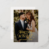 Getrouwd en Bright REAL FOLIE Vakantie Kaart Brief (Voorkant / Achterkant)