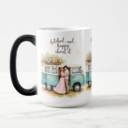 Getrouwd en Gelukkige Camper Mok (Links)