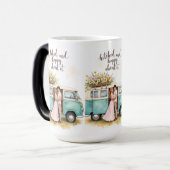 Getrouwd en Gelukkige Camper Mok (Voorkant links)