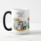 Getrouwd en Gelukkige Kampeerder Mok (Links)