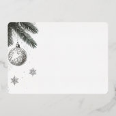 Getrouwd en helder folie feestdagenkaart (Achterkant)