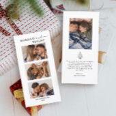 Getrouwd en helder fotopaar eerste kerst feestdagenkaart