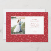 Getrouwd en Helder Kerstmis Multi-Photo Holiday Feestdagenkaart (Achterkant)