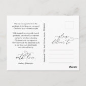 Getrouwd en helder, Modern Script Photo Holiday Briefkaart (Achterkant)