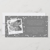 Getrouwd En Helder Schoolbord 4 Foto Collage Feestdagenkaart (Achterkant)