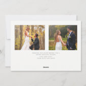 Getrouwd en helder script | Foto Berry Foliage Feestdagenkaart (Achterkant)