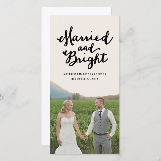 Getrouwd en helder | Vakantiefotokaarten Feestdagenkaart (Voorkant / Achterkant)