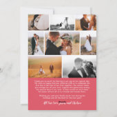 Getrouwd en Merry Typography Holiday Photo Bedankt Feestdagenkaart (Achterkant)