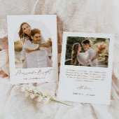 Getrouwd en stralend elegante Kerstmis fotokaart Kaart