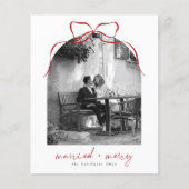 Getrouwd en vrolijk boog boog boog foto budget ker (Voorkant)