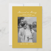 Getrouwd en vrolijk boog foto kerst Passen getrouw Feestdagenkaart (Voorkant)