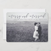 getrouwd en vrolijk feestdagenkaart (Voorkant)