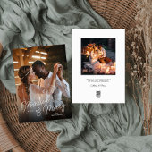 Getrouwd en Vrolijk Foto Overlay Feestdagenkaart