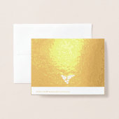 Getrouwd en vrolijk - Holly Berry Christmas Gold Folie Kaarten (Met envelop)
