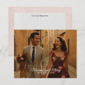 Getrouwd en vrolijk Kaart (Voorkant / Achterkant)