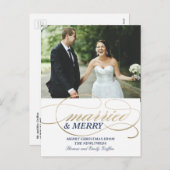 Getrouwd en vrolijk | kerst-Briefkaart Feestdagenkaart (Voorkant / Achterkant)