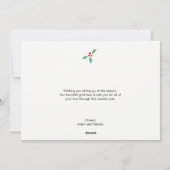 , Getrouwd en Vrolijk, Kerstmis, Foto Feestdagenkaart (Achterkant)