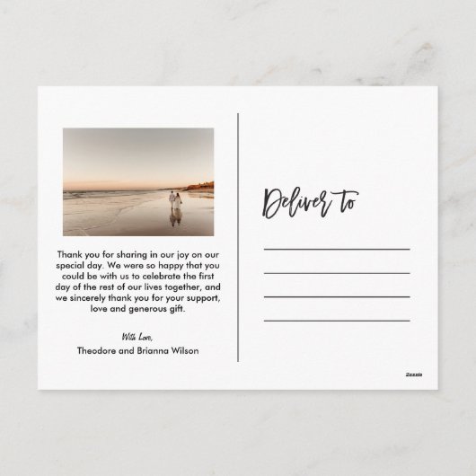 Getrouwd en vrolijk Nieuwgetrouwd Kerst Foto Rood Feestdagenkaart (Achterkant)