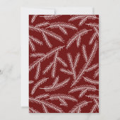 Getrouwd en vrolijk Nieuwgetrouwd Rood Vakantie Fo Feestdagenkaart (Achterkant)