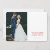 Getrouwd en vrolijk | Pas getrouwd Foto Feestdagenkaart (Achterkant)