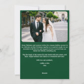 Getrouwd en Vrolijk Passen getrouwd 1e Kerstmis Gr Feestdagenkaart (Achterkant)