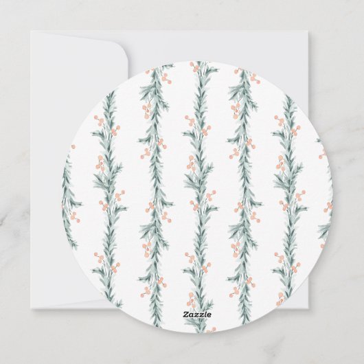 Getrouwd en vrolijk rond eerste kerst Kaart (Achterkant)