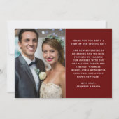 Getrouwd en zo Vrolijk Pas getrouwd 2 Foto Kerstmi Feestdagenkaart (Achterkant)