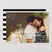 GETrouwd FOTO Opslag Bericht voor de Trouwdatum Save The Date (Voorkant / Achterkant)