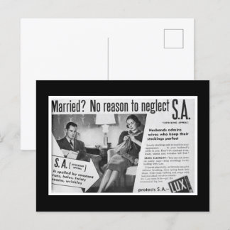 Getrouwd? Geen reden om "S.A." te verwaarlozen 😑 Briefkaart