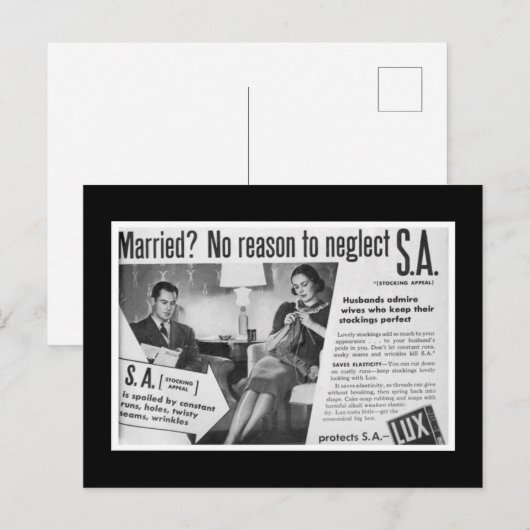 Getrouwd? Geen reden om "S.A." te verwaarlozen 😑 Briefkaart (Voorkant / Achterkant)