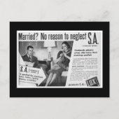 Getrouwd? Geen reden om "S.A." te verwaarlozen 😑 Briefkaart (Voorkant)