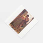 Getrouwd Geluk (door Frederic Leighton) Servet (Hoek)