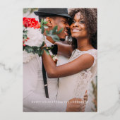 Getrouwd & Helder Geborsteld Kerst Overlay Folie Feestdagenkaart (Voorkant)