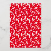 Getrouwd & Helder Geborsteld Kerst Overlay Folie Feestdagenkaart (Achterkant)