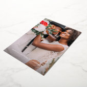 Getrouwd & Helder Geborsteld Kerst Overlay Folie Feestdagenkaart (Gedraaid)