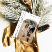 Getrouwd & Helder Kerstmis Kerstkaart, Boho Kaart