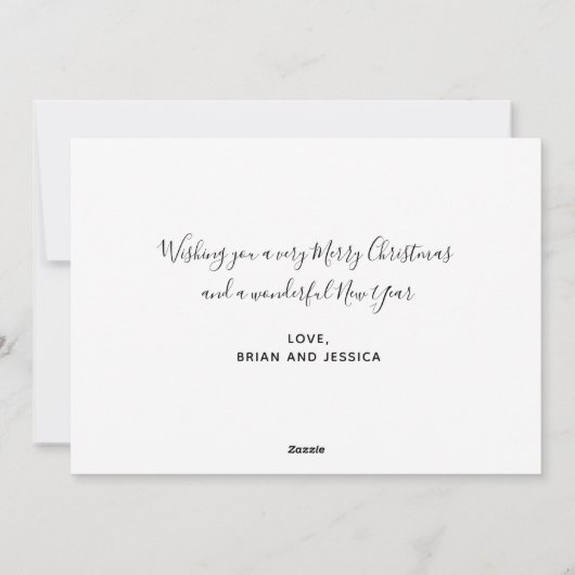 Getrouwd & Helder Schittert Feestdagenkaart (Achterkant)