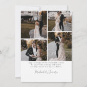 Getrouwd + Helder Script Calligrafie Boog Foto Feestdagenkaart (Achterkant)