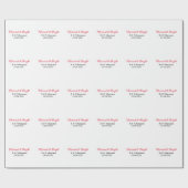 Getrouwd & helder voeg de naam van het paar toe br cadeaupapier (Vlak)