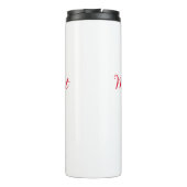 Getrouwd & helder voeg de naam van het paar toe br thermosbeker (Achterkant)