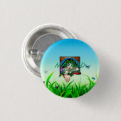 GETrouwd Iers Ronde Button 3,2 Cm (Voorkant /achterkant)