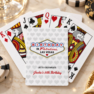 Getrouwd in de Prachtige Las Vegas Huwelijksinitia Speelkaarten