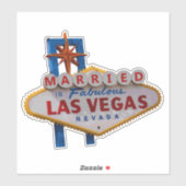Getrouwd in Las Vegas auto Sticker (Vel)