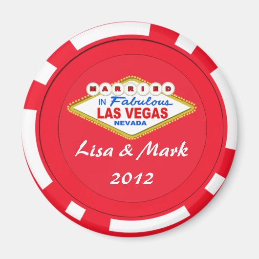 Getrouwd in Las Vegas magneet (Voorkant)