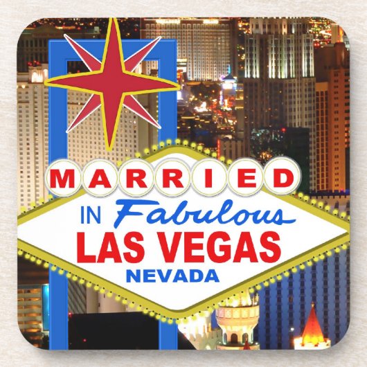 Getrouwd in LAS VEGAS Onderzetters (Voorkant)