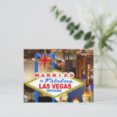 Getrouwd In LAS VEGAS Postkaart (Staand voorkant)