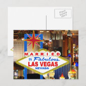 Getrouwd In LAS VEGAS Postkaart (Voorkant / Achterkant)