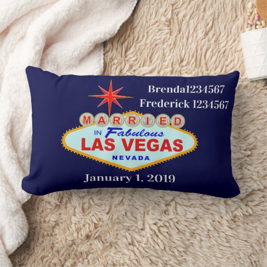 Getrouwd in Las Vegas Sierkussen Kussen (Deken)