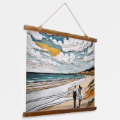 Getrouwd in liefde hangend wandkleed (Gebogen)